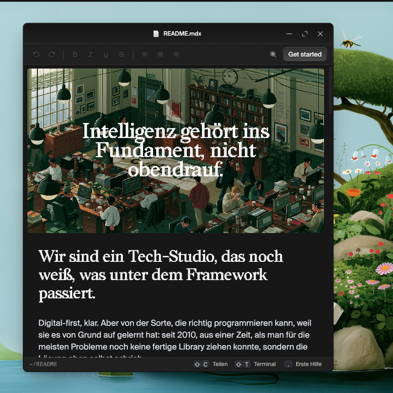 Der OS-Modus: dieselbe Seite als Fenster auf dem Desktop